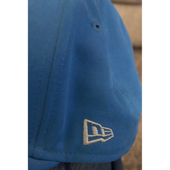 New Era 59FIFTY Detroit Lions Fitted Hat 7 1/2 Blue NFL Team Headwear Cap - Picture 6 of 6